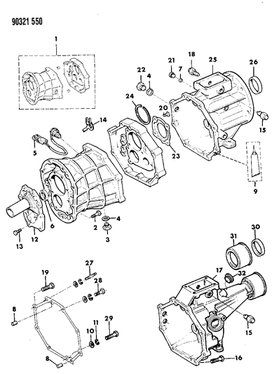 Seal, Extension Housing, 2WD Diagram for 4636502