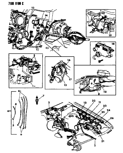 Wiring, Automatic Transmission Diagram for 4400214