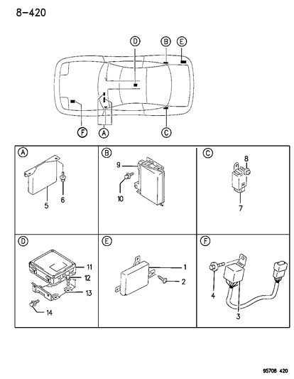 2020 Ram ProMaster City Control Unit, Daytime Running Lamps (X6T36172) Diagram for MB875985