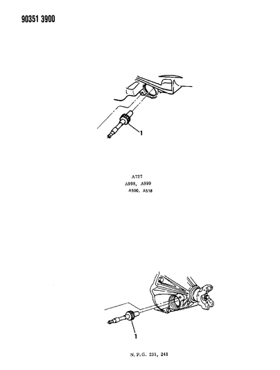 2008 Dodge Ram 2500 Pinion Assembly, Speedometer Drive (See Illustration 2600) Diagram for 52067637