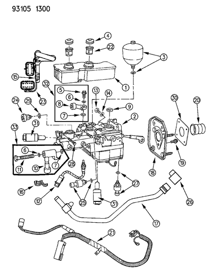 Hydraulic Assembly, Brake Diagram for R4740086