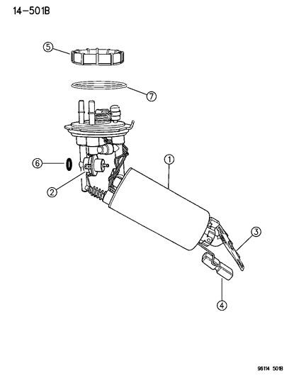 Module, Fuel Pump/Level Unit Assembly, Rear Diagram for 4546641