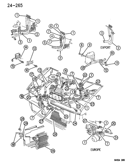 1984 Dodge Charger Bracket, Suction And Liquid Line To Plenum Diagram for 5264472