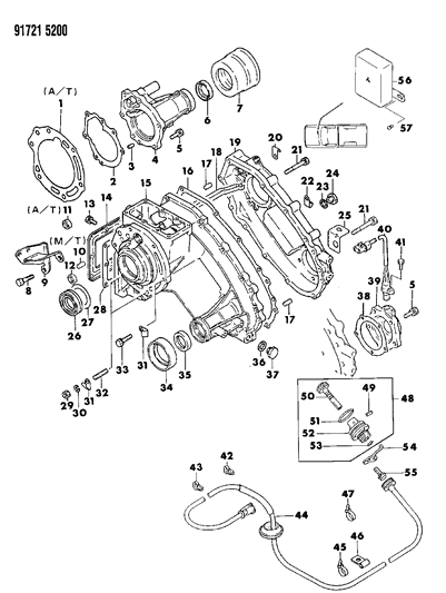 2004 Chrysler Pacifica Washer, Gearshift Control Link , (Spring, 10) Diagram for MF450406