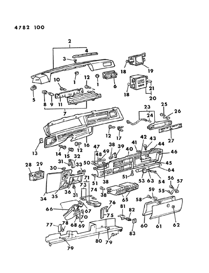 Screw, Instrument Panel Pad (5X12 ) (1998) Diagram for MF453031