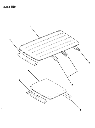 Panel, Roof Diagram for 55010629