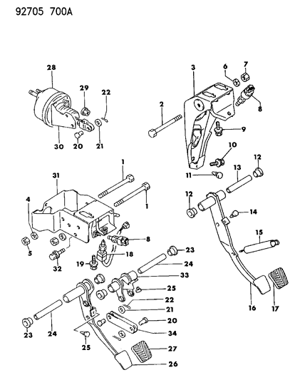 2019 Ram ProMaster City Washer, Clutch Master Cylinder, FWD , (10) Diagram for MB151106