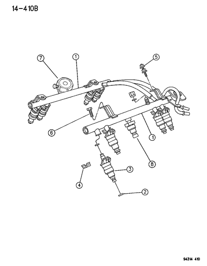 Injector, Fuel Diagram for 4554127