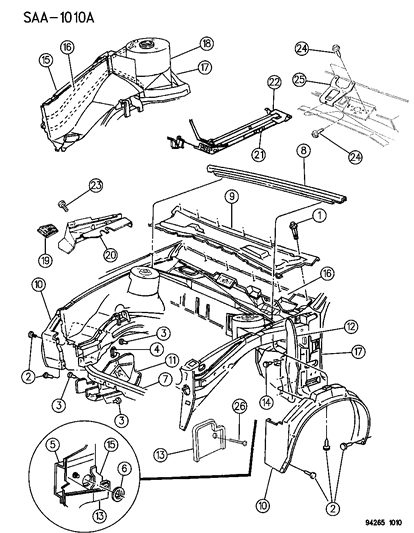 2021 Ram ProMaster 2500 Shield, Access Pulley Splash Right (Item # 2) Diagram for 4673254