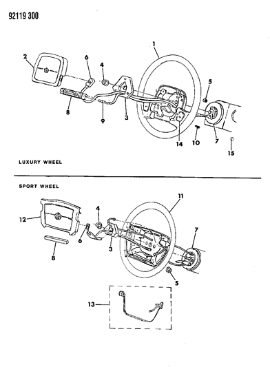 Wheel, Steering (Sport), Leather Diagram for WM17LMX