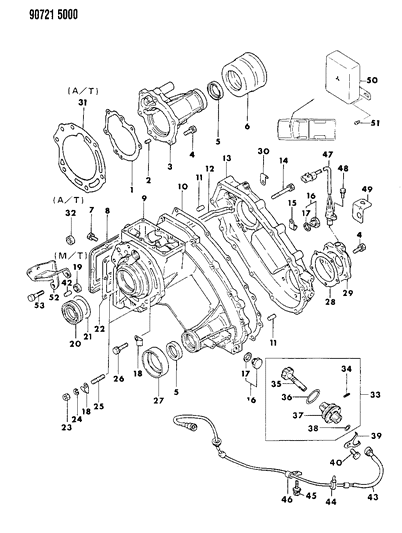 1996 Chrysler New Yorker Pin, Case Dowel , (12X24) Diagram for MF472406