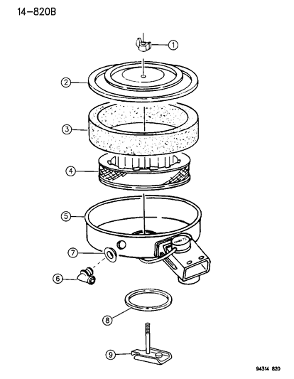 2016 Ram 3500 Bracket, Air Cleaner To Throttle Body Diagram for 53030692