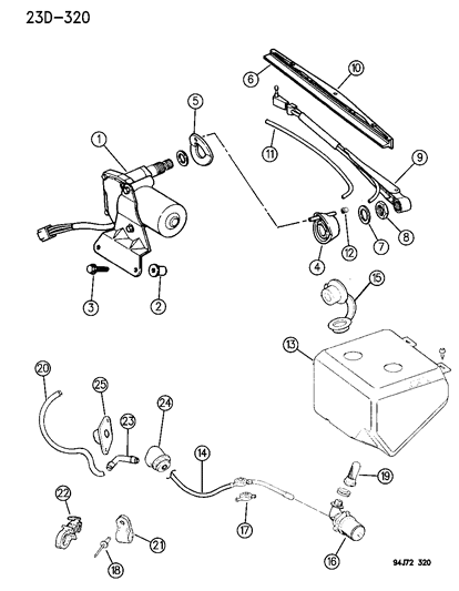 Bezel, Wiper Diagram for 55000302