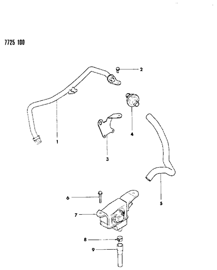 1992 Dodge B350 Clip, Hose (26) Diagram for MS660170