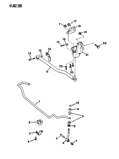 1991 Jeep Comanche Screw, 1988 (Locktite Required) Diagram for 34201869