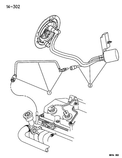 2022 Chrysler Voyager Tube, Fuel Supply Diagram for 4546642