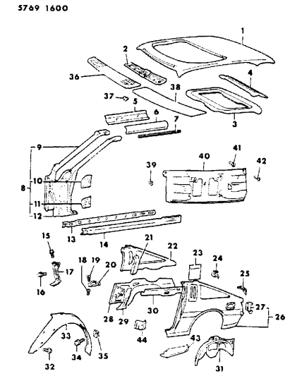 Bolt Hexagon Flange Head M6X14 Diagram for MS100222