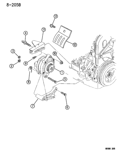 Alternator Diagram for 4557432