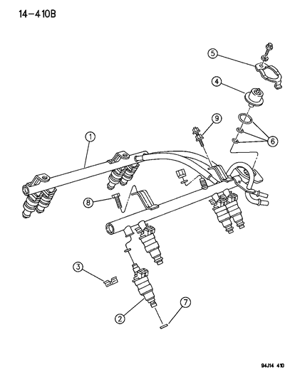 Injector Diagram for 53030343AB