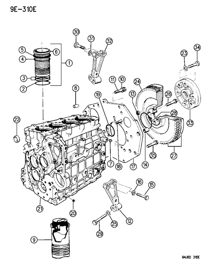 Plug Cylinder Block Oil Hole Diagram for 4778887