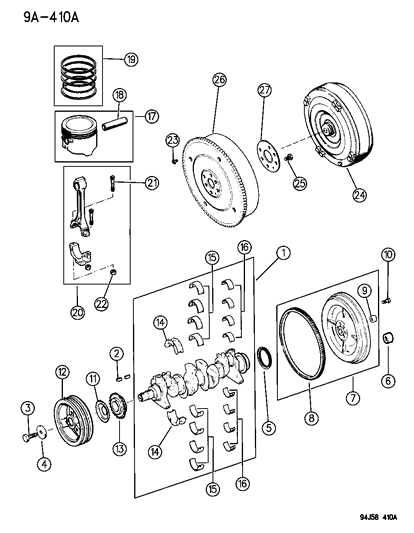 Crankshaft Package Diagram for 53020329