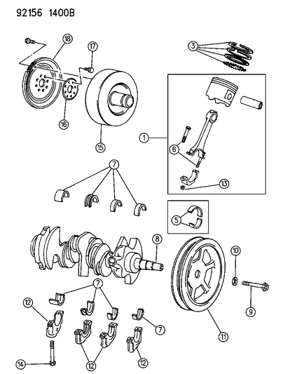 2015 Dodge Challenger Screw, Crankshaft Diagram for 6502278