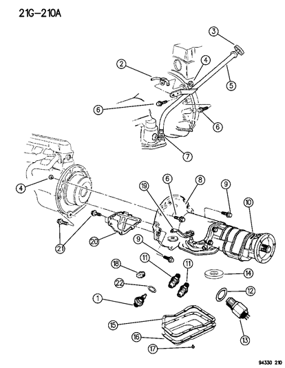 2014 Dodge Avenger Tube, Transmission Oil Filler Diagram for 52117807