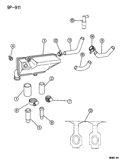 Hose Pollution Control Valve Diagram for 4667990