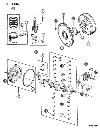 2014 Jeep Grand Cherokee Converter, Torque , (Lock - Up) Diagram for R2117703AB
