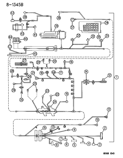 Relay, Fog Lamp, Keyless Entry, ABS, A/C, High/Low Beam Diagram for 4638094