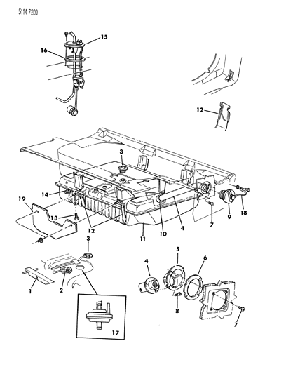 Grommet, Fuel Tank To Filler Tube Diagram for 4002010
