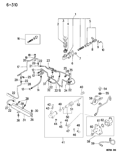 Pin, Clutch Master Cylinder, FWD , (Clevis, 10X23) Diagram for MF473492