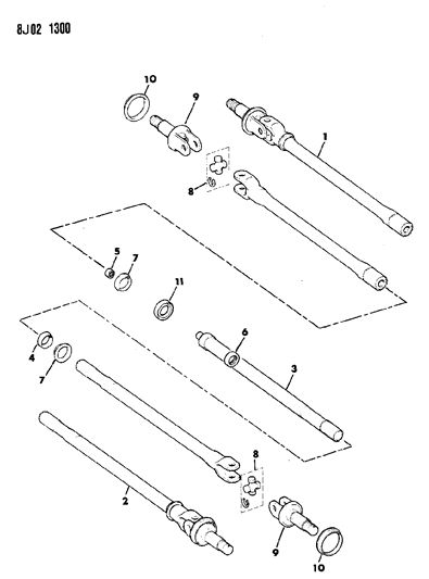 2025 Jeep Gladiator Retainer, Inner Diagram for J8126232