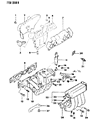 Dodge Power Ram 50 Exhaust Manifold Gasket Diagram - MD190962
