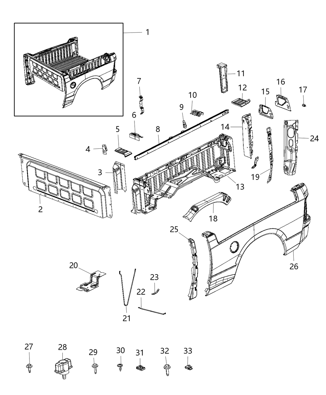 Mopar 68054899AD Box Pickup