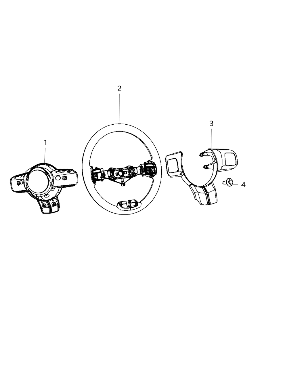1TE62LS5AB Mopar Bezel Steering Wheel