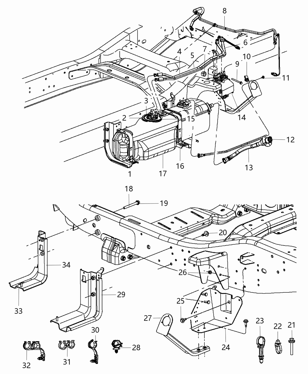 Mopar 52122488AC Bracket Diesel Exhaust Fluid Mopar 52122488AC Bracket Diesel Exhaust Fluid