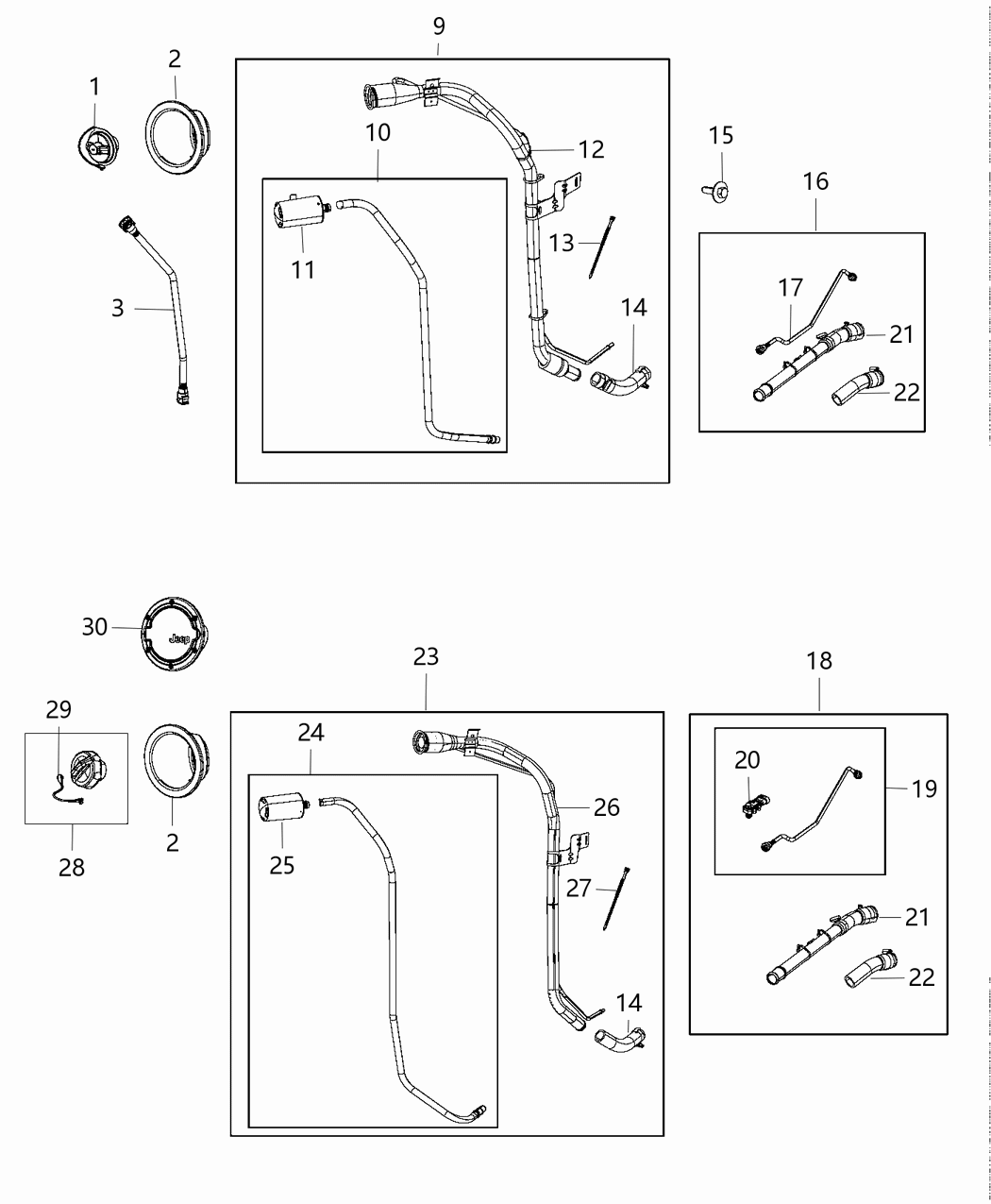 Mopar 5043037AA Door Fuel Fill