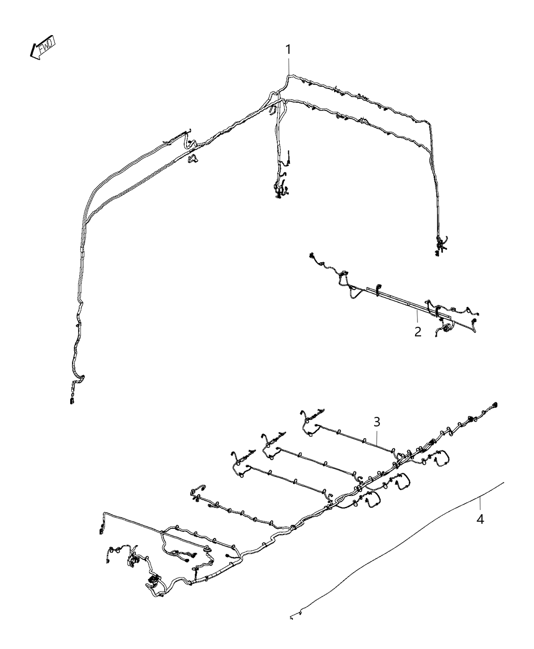 Mopar 52112483AA Wiring Body Left, Driver Side
