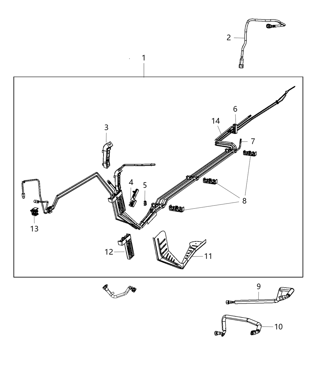 Mopar 68498469AA Clip Fuel Bundle