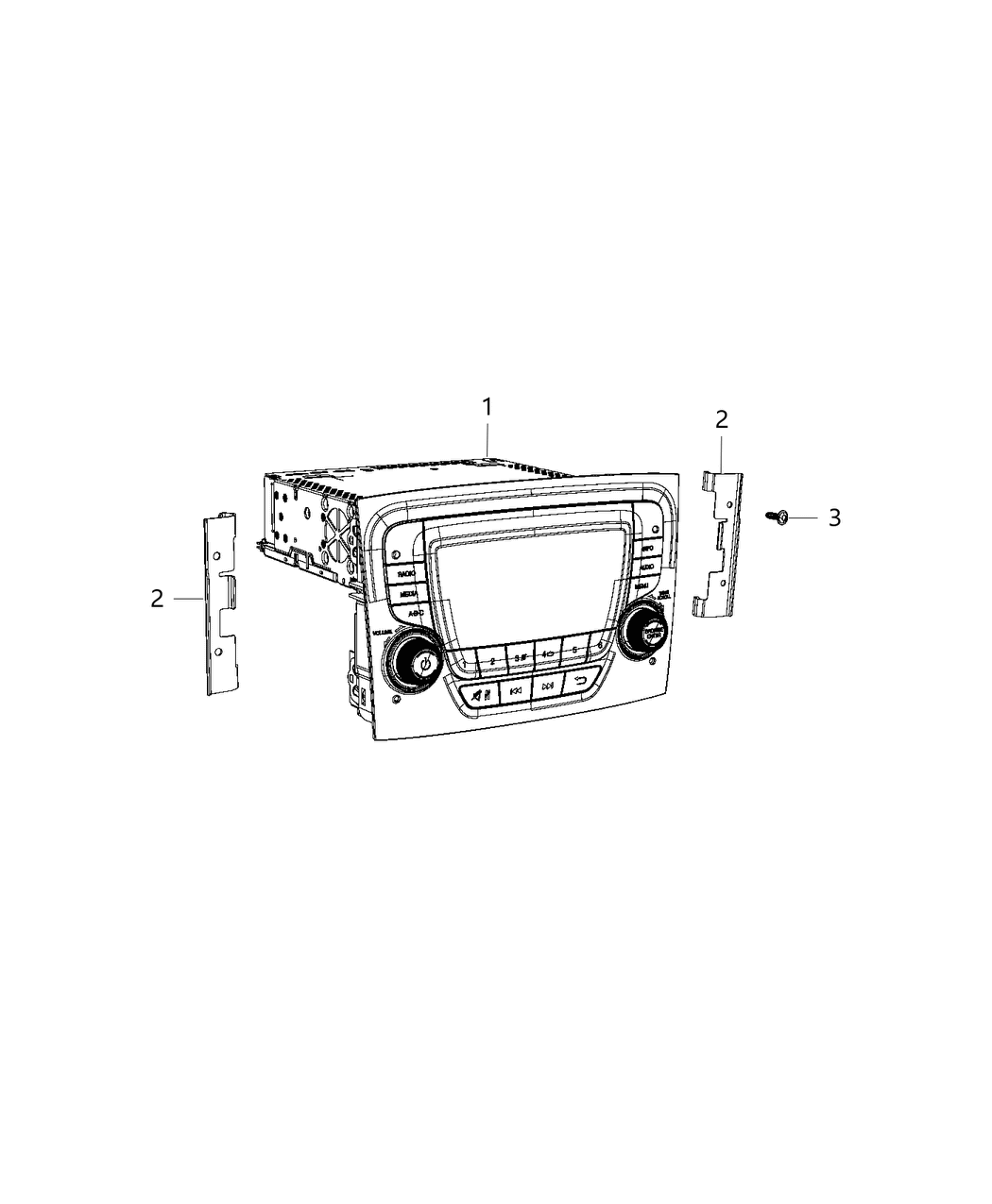 Mopar 6ZN54LXHAA Radio Multi Media 6ZN54LXHAA Mopar Radio Multi Media