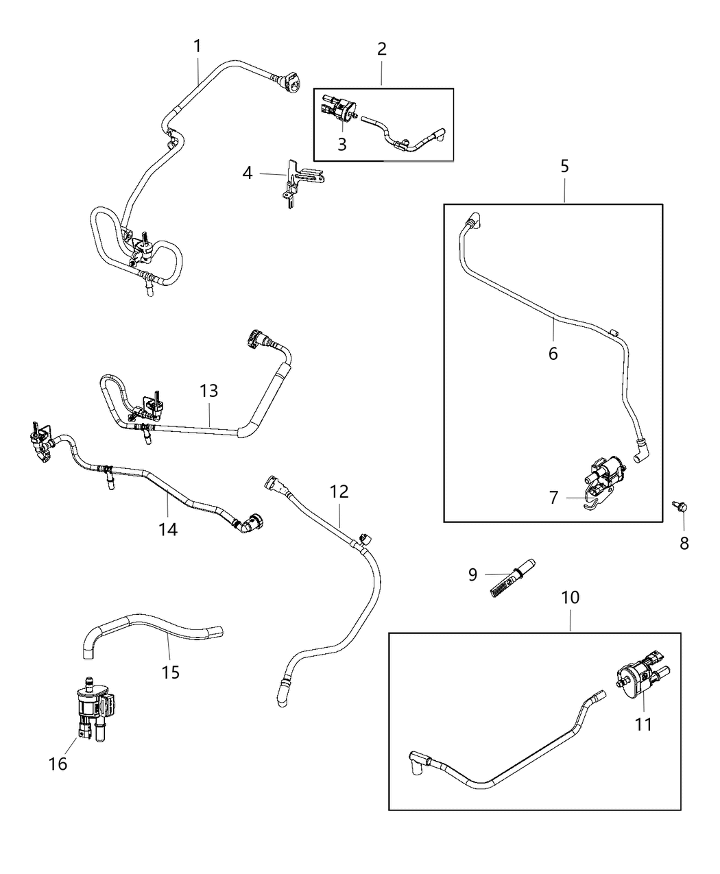 Mopar 68301710AA Hose Purge Mopar 68301710AA Hose Purge