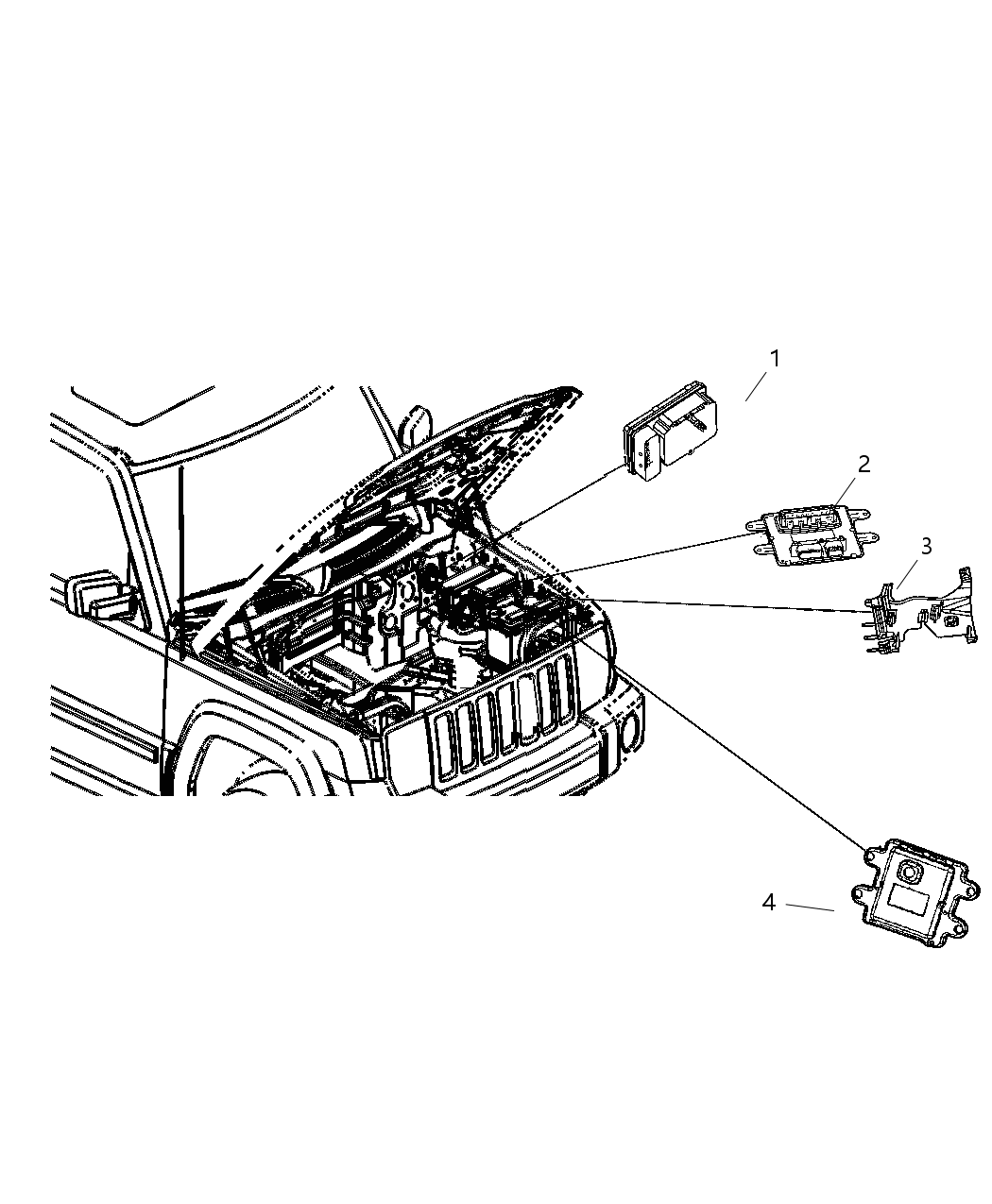 Mopar 4692024AG Module Front Control