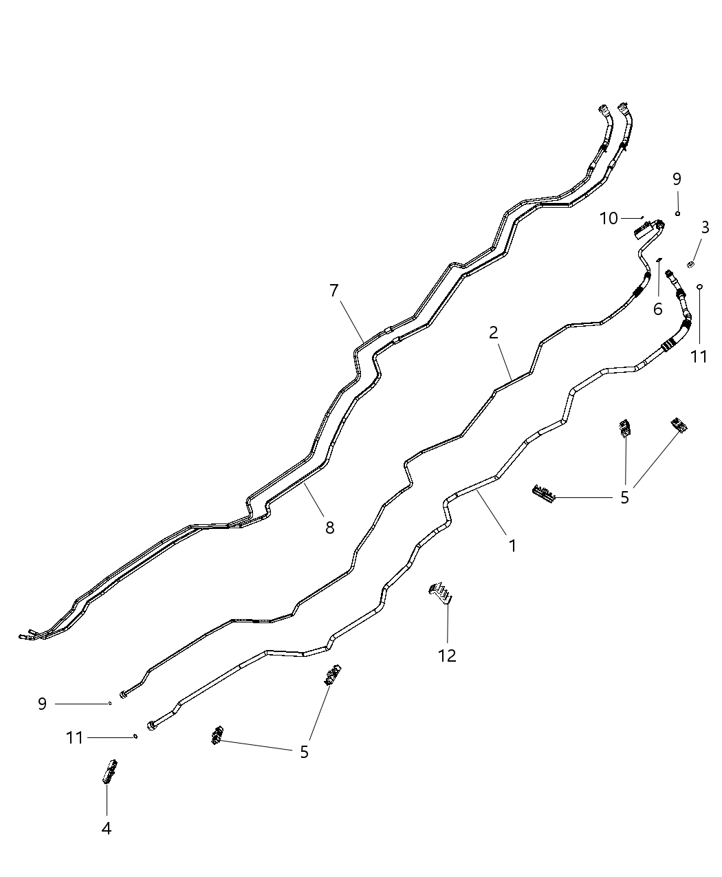 Mopar 68040498AA Tube And Hose Heater Inlet