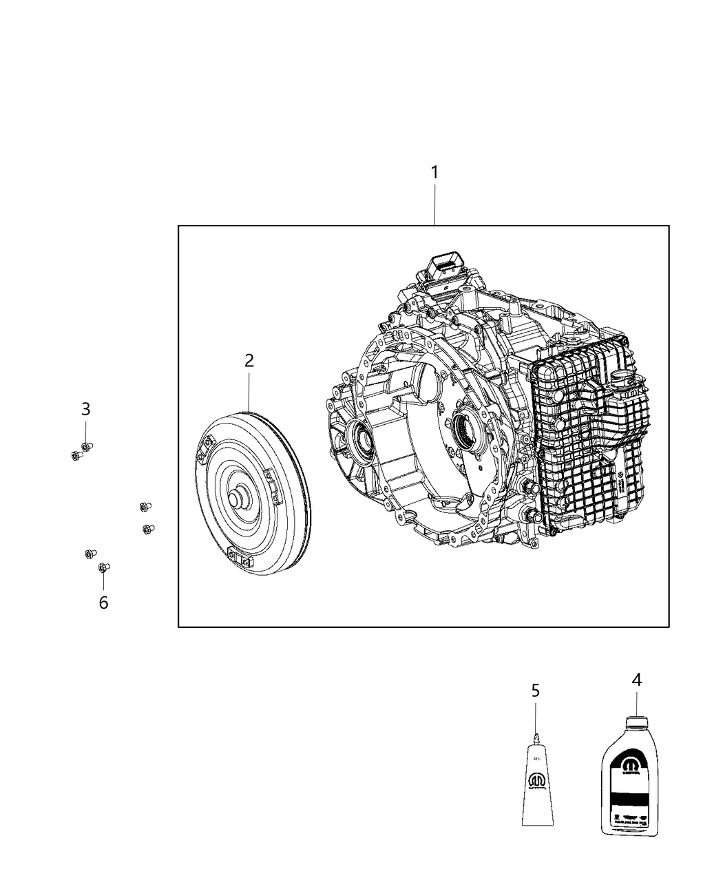 Mopar R8311477BA Transmission Kit With Torque Converter R8311477BA Mopar Transmission Kit With Torque Converter