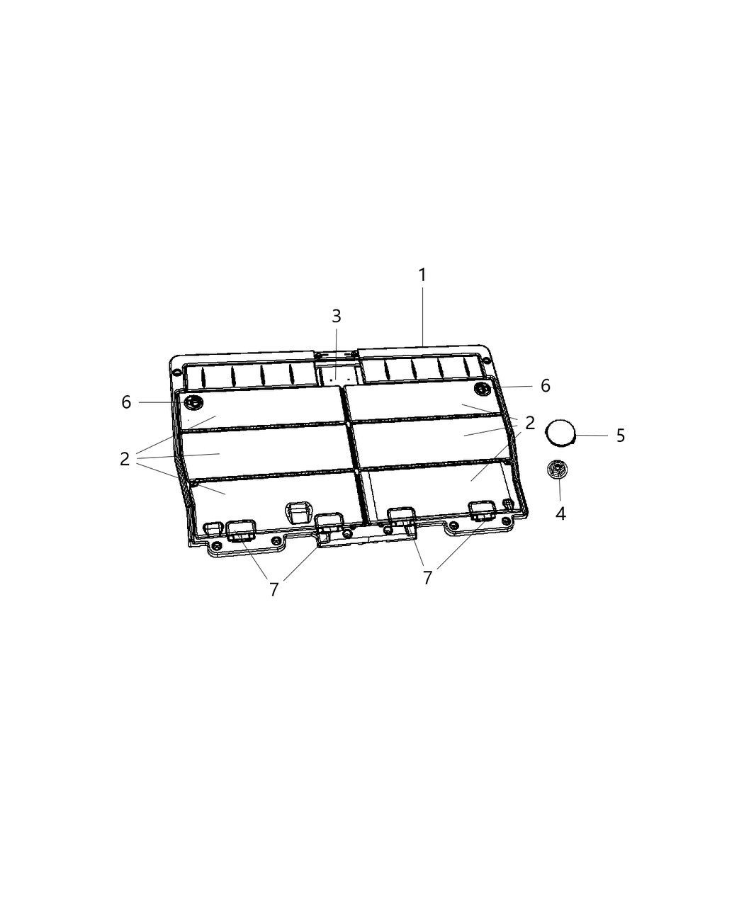Mopar 5XQ69DX9AC Cover Assembly Load Floor