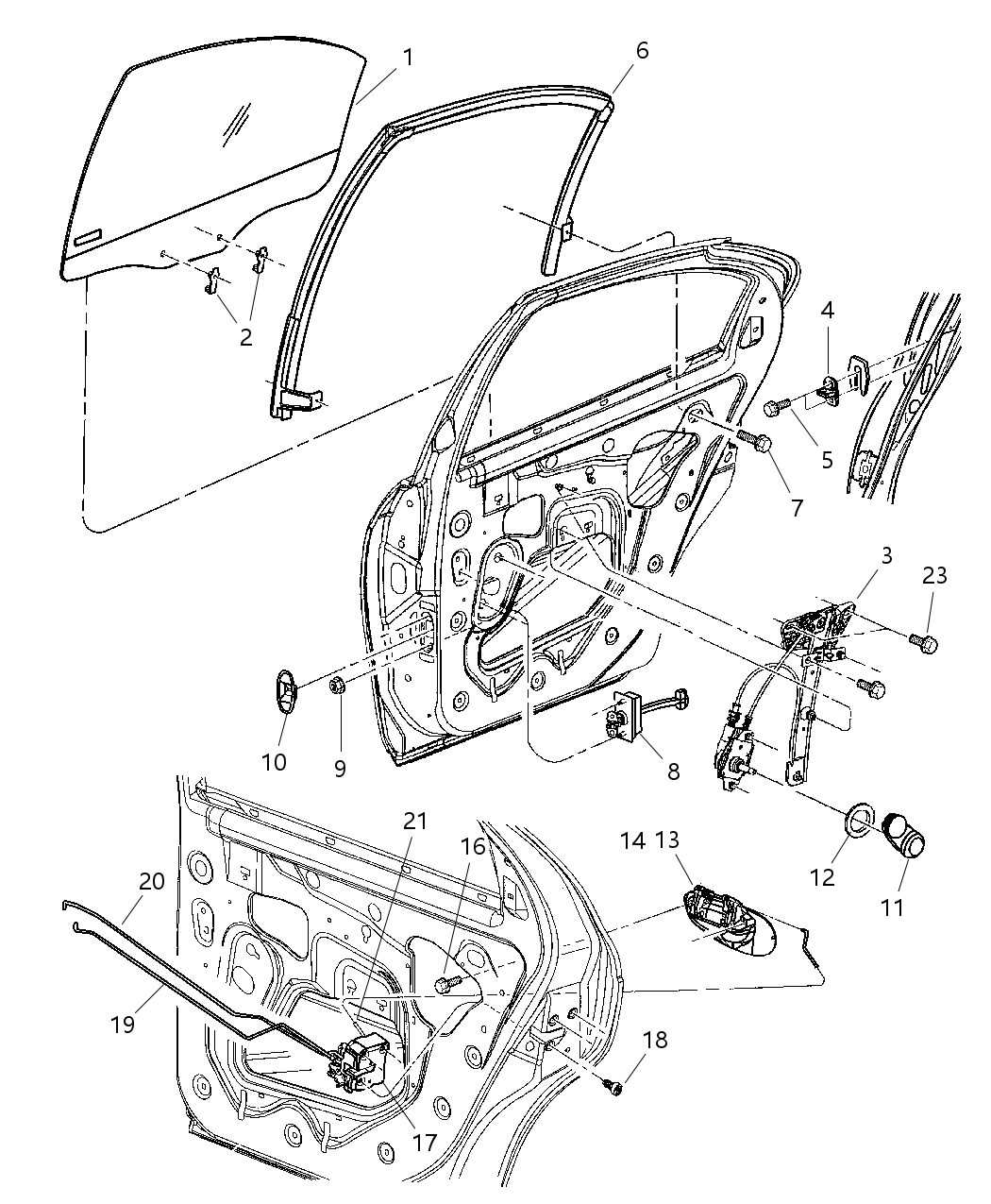 Mopar 5008624AB Latch Rear Door