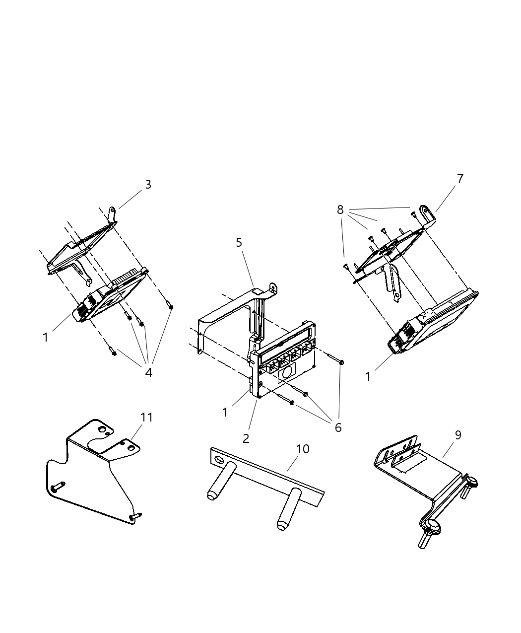 Mopar 5187499AC Bracket Powertrain Control Module