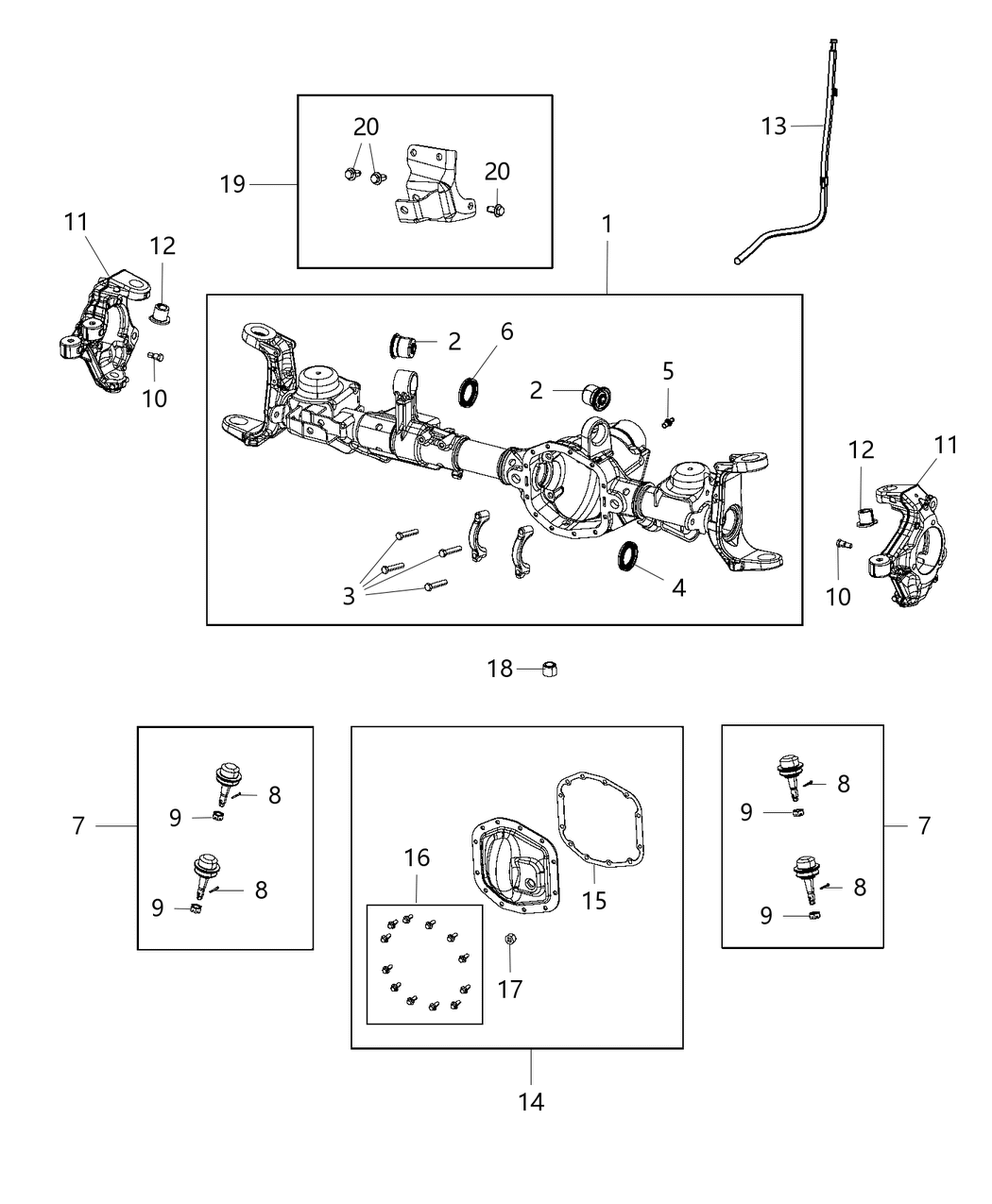 Mopar 68394147AA Bracket Damper On Differential Housing