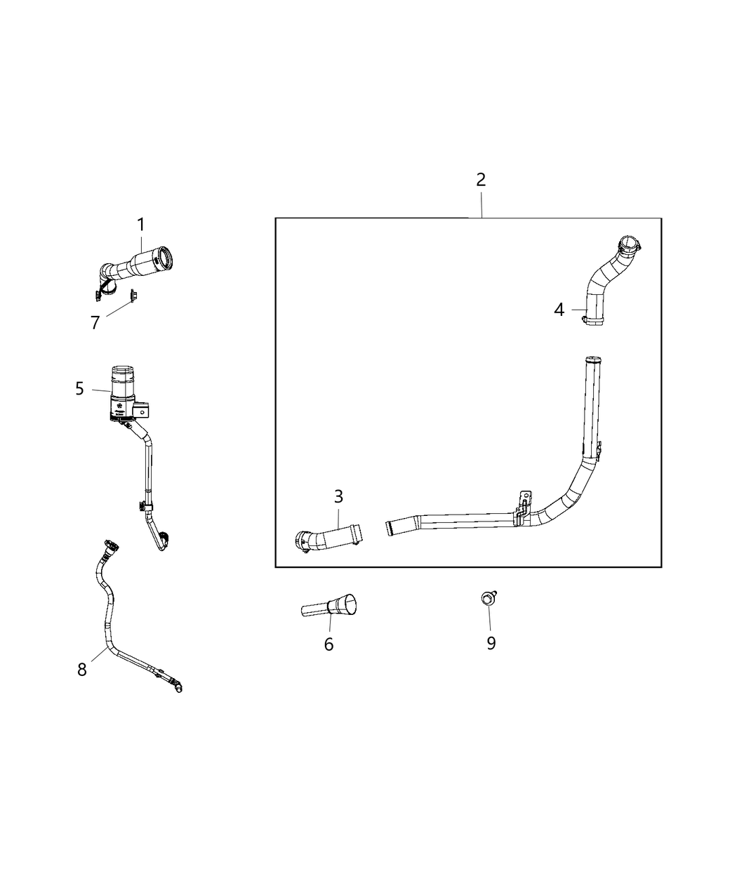Mopar 68297723AB Tube Vent 68297723AB Mopar Tube Vent